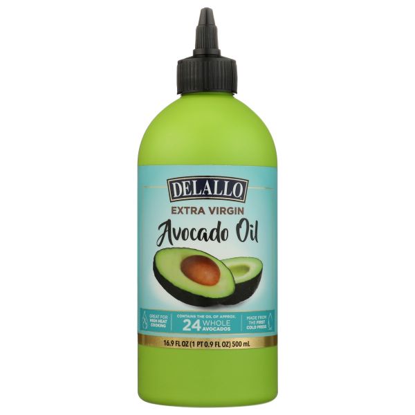 DELALLO: Extra Virgin Avocado Oil Squeeze, 16.9 oz