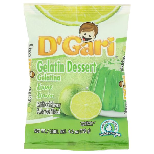 DGARI: Lime Gelatin Dessert, 4.2 oz
