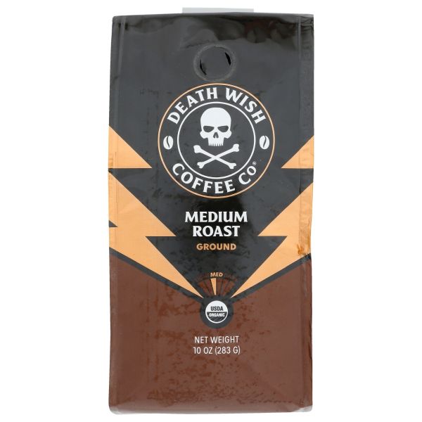 DEATH WISH COFFEE: Medium Roast Ground Coffee, 10 oz