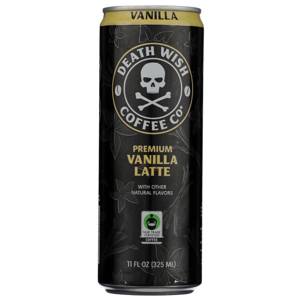 DEATH WISH COFFEE: Premium Vanilla Latte Coffee, 11 fo
