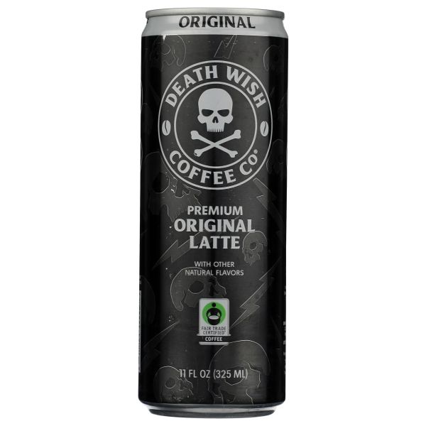 DEATH WISH COFFEE: Premium Original Latte Coffee, 11 fo