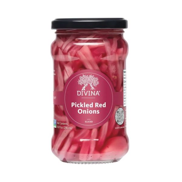 DIVINA: Pickled Red Onions, 9.8 oz