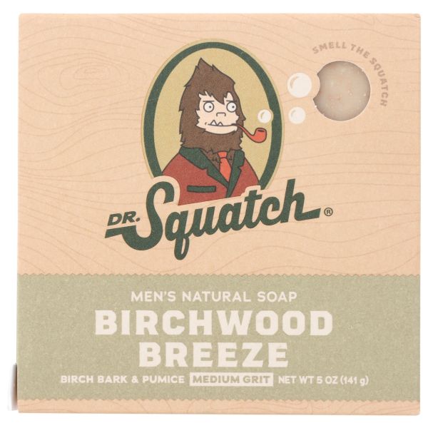 DR SQUATCH: Birchwood Breeze Soap Bar, 5 oz