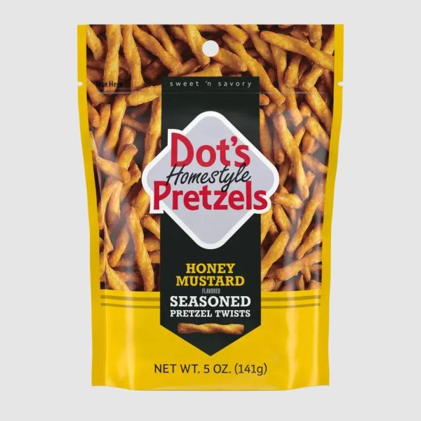 DOTS HOMESTYLE: Honey Mustard Seasoned Pretzel Twists, 5 oz