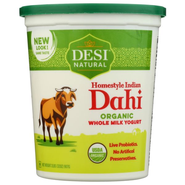 DESI: Dahi Organic Whole Milk Yogurt, 32 oz