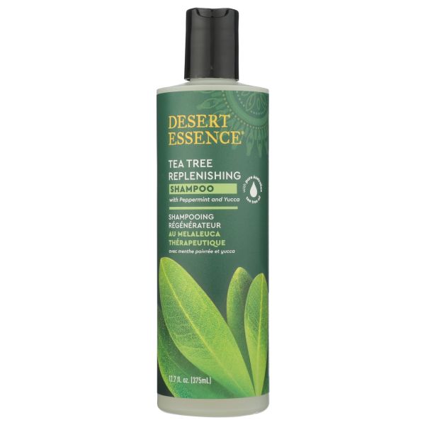 DESERT ESSENCE: Shampoo Tea Tree Replenishing, 12.9 fl oz
