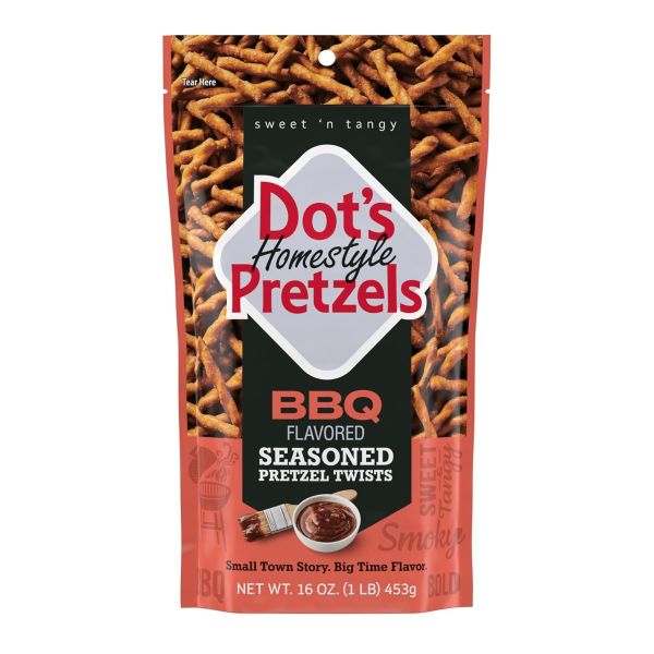DOTS HOMESTYLE: Bbq Seasoned  Pretzel Twists, 16 oz
