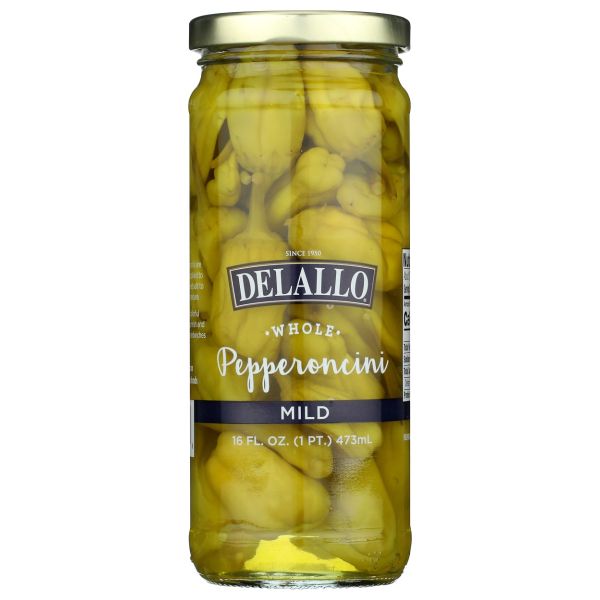 DELALLO: Whole Mild Pepperoncini, 16 oz