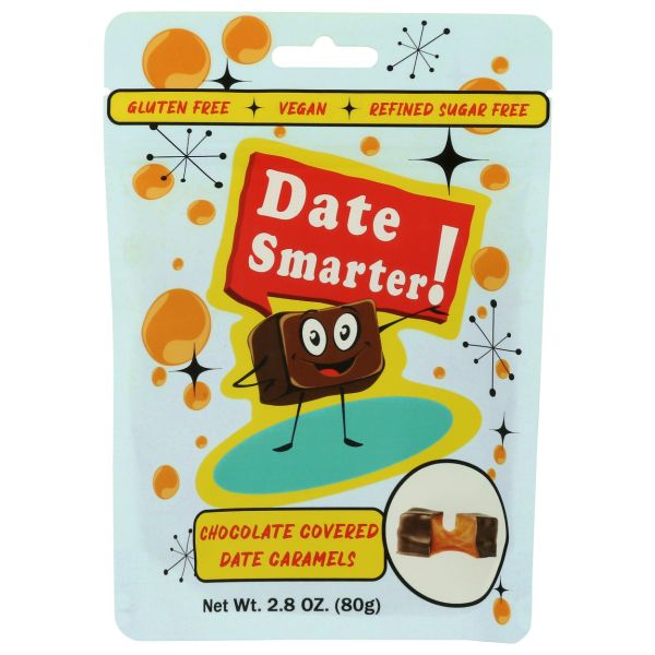 DATE SMARTER: Chocolate Covered Date Caramels, 2.8 oz
