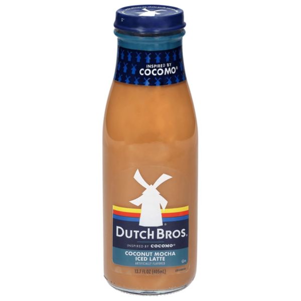 DUTCH BROS: Coconut Mocha Iced Latte, 13.7 fo
