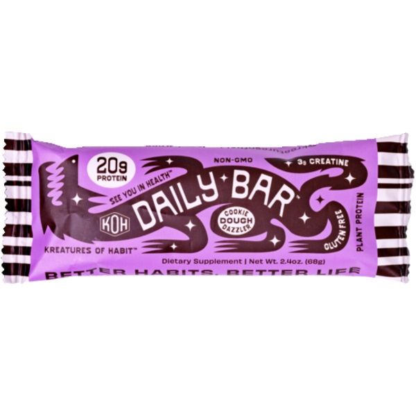 DAILY BAR: Cookie Dough Dazzler Plant Protein Bar, 2.4 oz