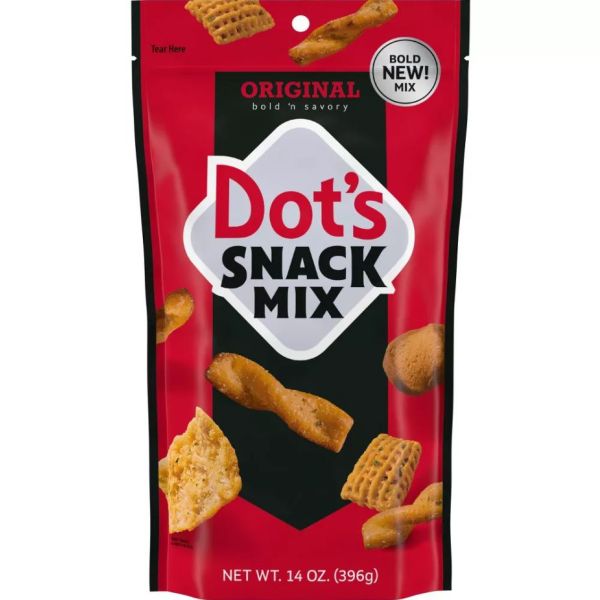 DOTS HOMESTYLE: Original Seasoned Pretzel Snack Mix, 14 oz