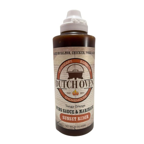 DUTCH OVEN: Sunset Rider Orange Vinegar BBQ and Wing Sauce, 16 oz