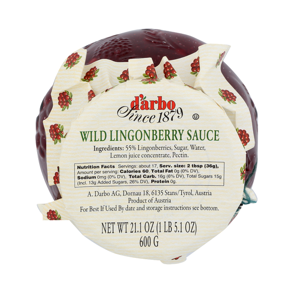 DARBO: Wild Lingonberry Sauce, 21.1 oz