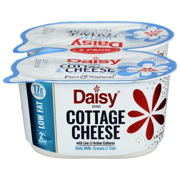DAISY: Cottage Cheese 2 Percent Lowfat 2 Count, 10.6 oz