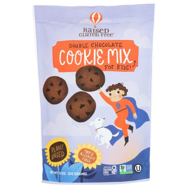 RAISED GLUTEN FREE: Double Chocolate Cookie Mix, 11 oz