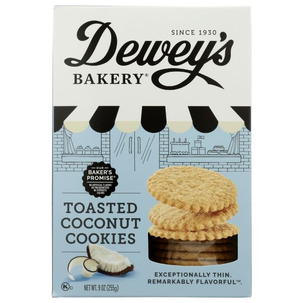 DEWEYS: Toasted Coconut Cookies, 9 oz