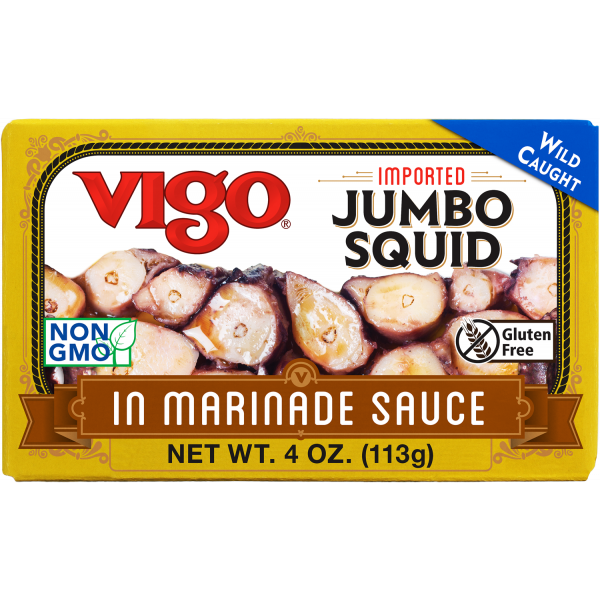VIGO: Marinade Jumbo Squid, 4 oz