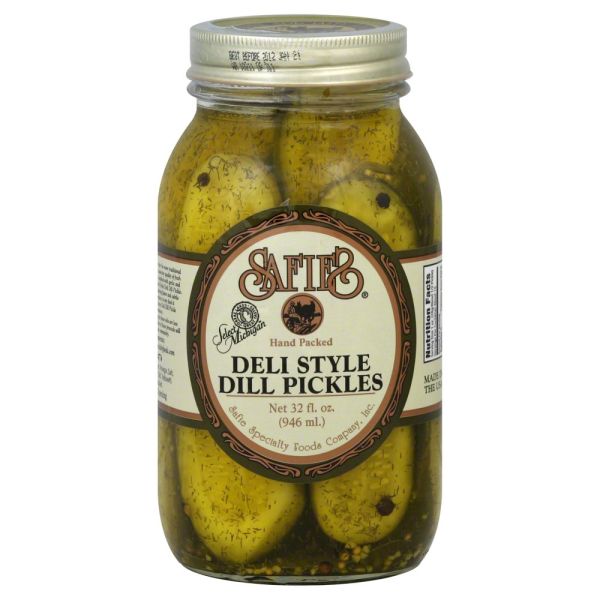 SAFIE: Deli Style Dill Pickles, 32 oz