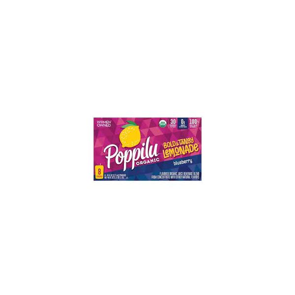 POPPILU: Blueberry Lemonade Kids Pouch 8Ct, 48 fo
