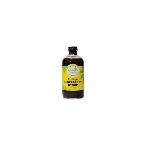 HEALTH JUNKIE: Elderberry Syrup Ginger, 8.3 fo