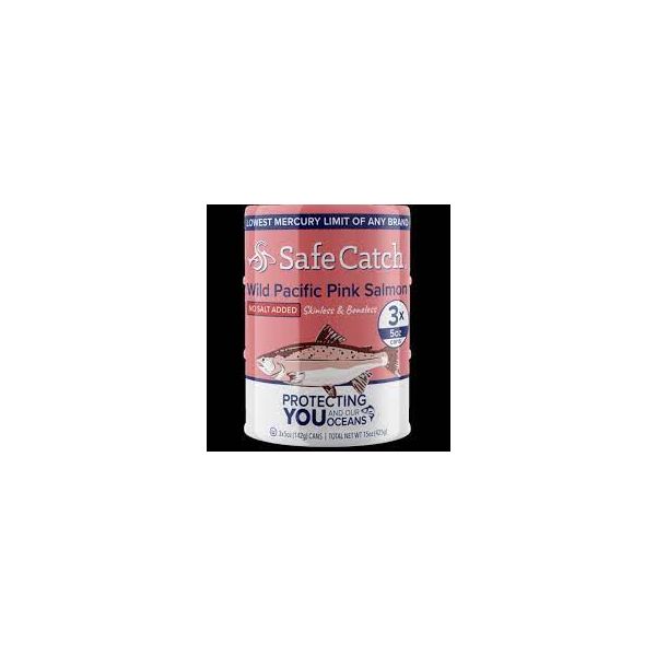 SAFECATCH: Salmon Wild Pink 3 Cans, 15 oz
