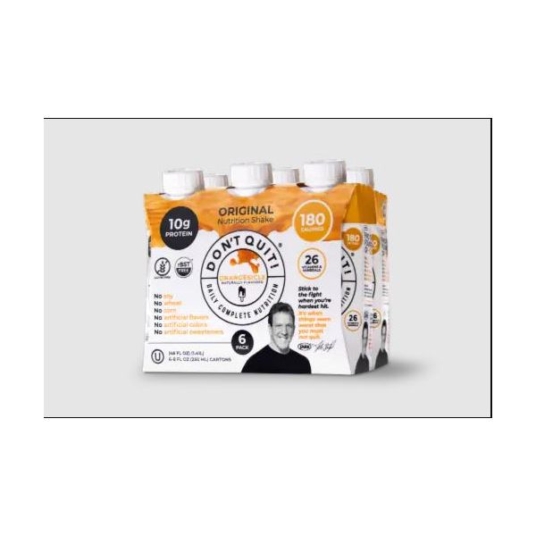 DONT QUIT: Original Nutrition Shake Orange, 48 fo