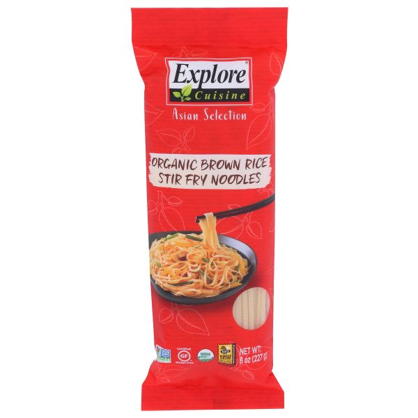 EXPLORE CUISINE: Organic Brown Rice Stir Fry Noodles, 8 oz