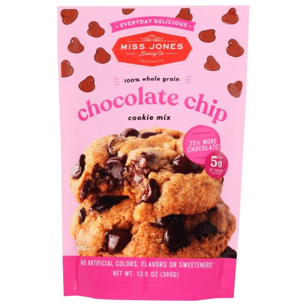 MISS JONES BAKING CO: Everyday Delicious Chocolate Chip Cookie Mix, 13 oz