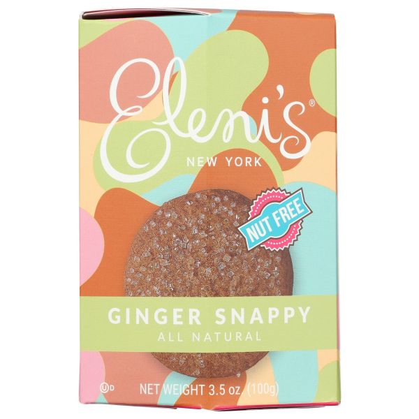 ELENIS COOKIES: Ginger Snappy Box, 3.5 oz