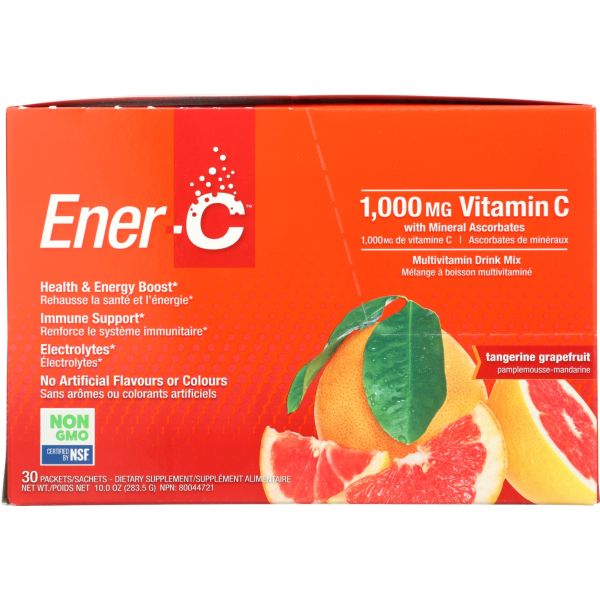 ENER LIFE: Tangerine and Grapefruit Multivitamin Drink Mix, 30 pc