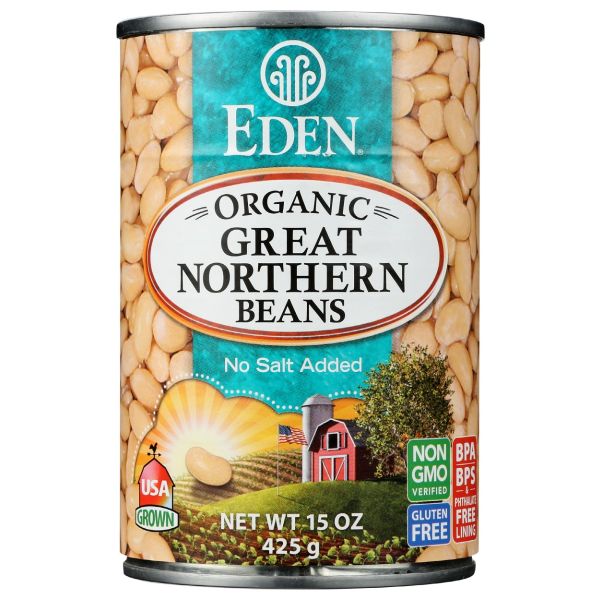 EDEN FOODS: Great Northern Beans Organic, 15 oz