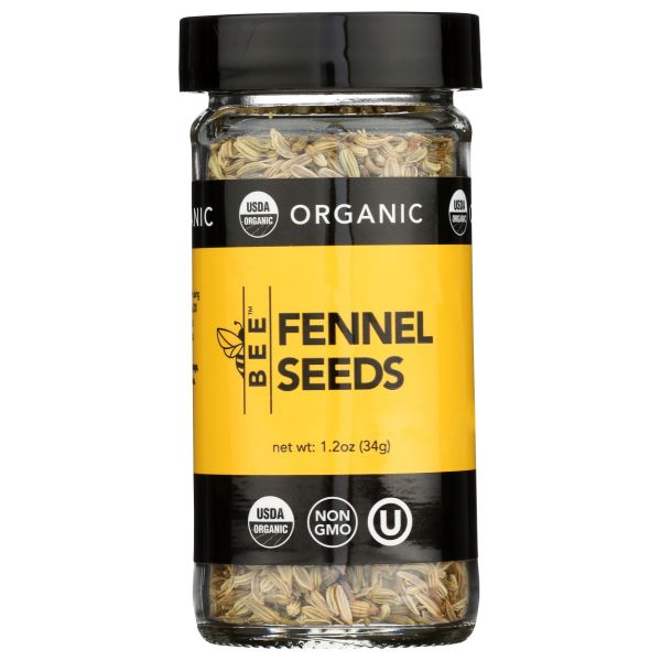 BEESPICES: Organic Fennel Seeds, 1.2 oz