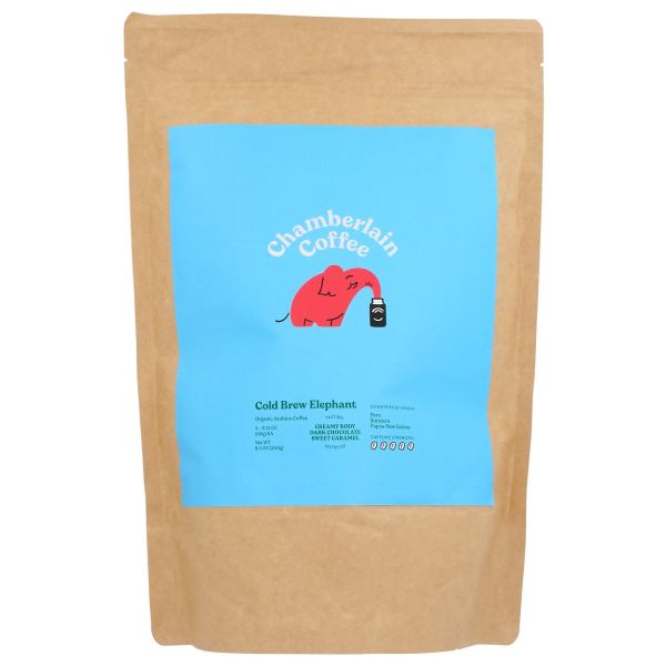 CHAMBERLAIN COFFEE: Cold Brew Elephant Large Coffee Bags, 8.5 oz