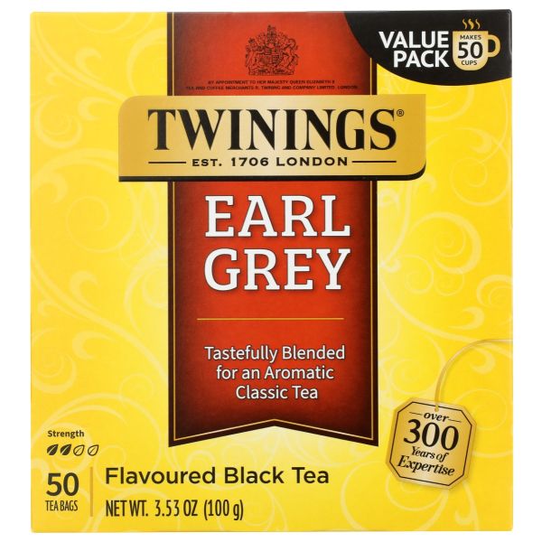 TWINING TEA: Earl Grey Tea, 50 bg