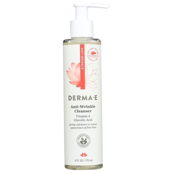 DERMA E: Anti Wrinkle Cleanser, 6 oz