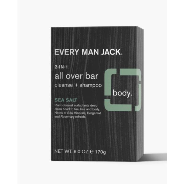 EVERY MAN JACK: Sea Salt 2in1 All Over Bar, 5 oz