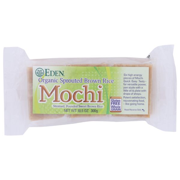 EDEN FOODS: Sprouted Brown Rice Mochi Organic, 10.5 oz