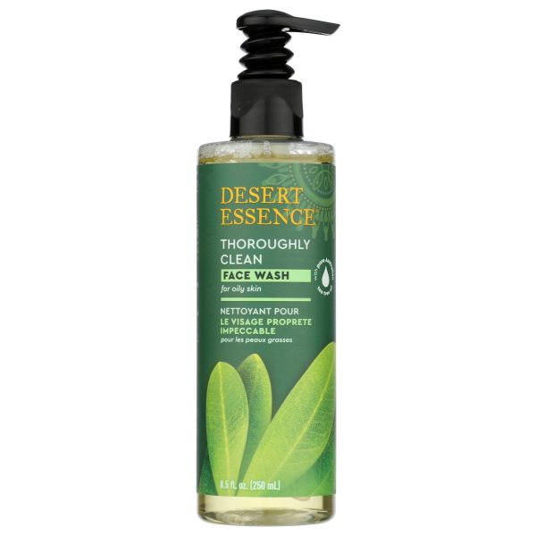 DESERT ESSENCE: Thoroughly Clean Tea Tree Oil Face Wash, 8.5 oz