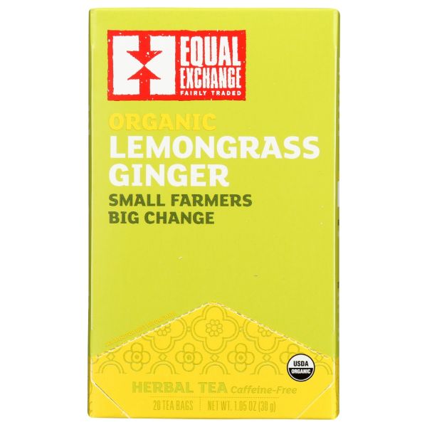 EQUAL EXCHANGE: Lemongrass Ginger Tea, 20 bg
