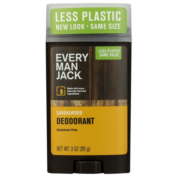 EVERY MAN JACK: Sandalwood Deodorant Stick, 3 oz