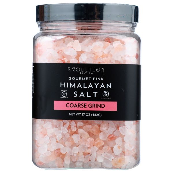 EVOLUTION SALT CO: Himalayan Pink Salt Refill Coarse Grind, 17 oz
