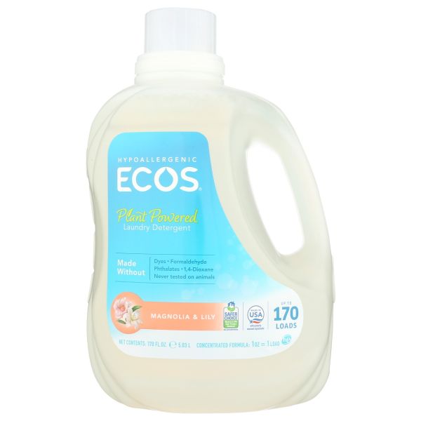 EARTH FRIENDLY: Hypoallergenic Laundry Detergent Magnolia and Lily, 170 oz