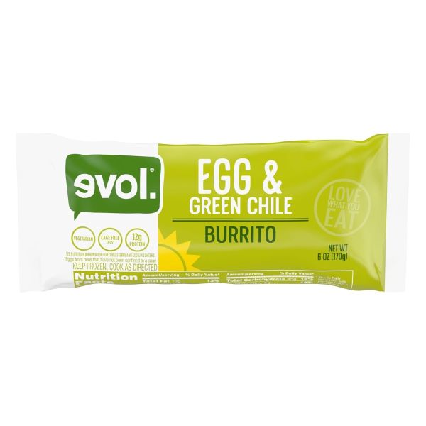 EVOL: Egg and Green Chile Burrito, 6 oz