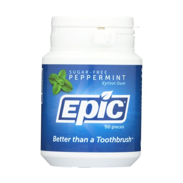 EPIC DENTAL: Peppermint Xylitol Gum, 50 pc