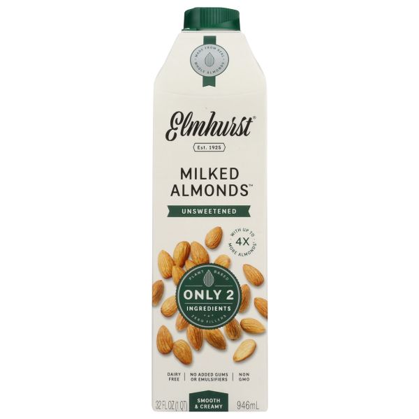 ELMHURST: Unsweetened Milked Almonds, 32 fo