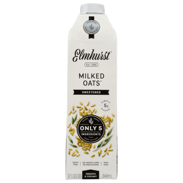 ELMHURST: Sweetened Milked Oats, 32 oz