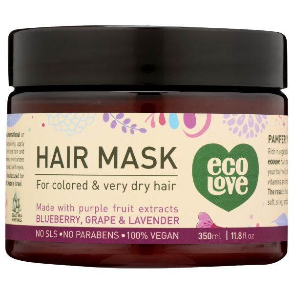 ECOLOVE: Vegan Purple Hair Mask, 11.8 oz