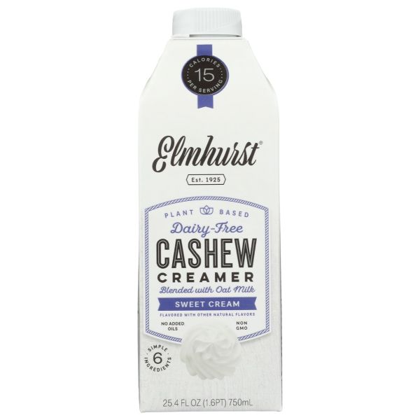 ELMHURST: Sweet Cream Cashew Creamer, 25.4 fo