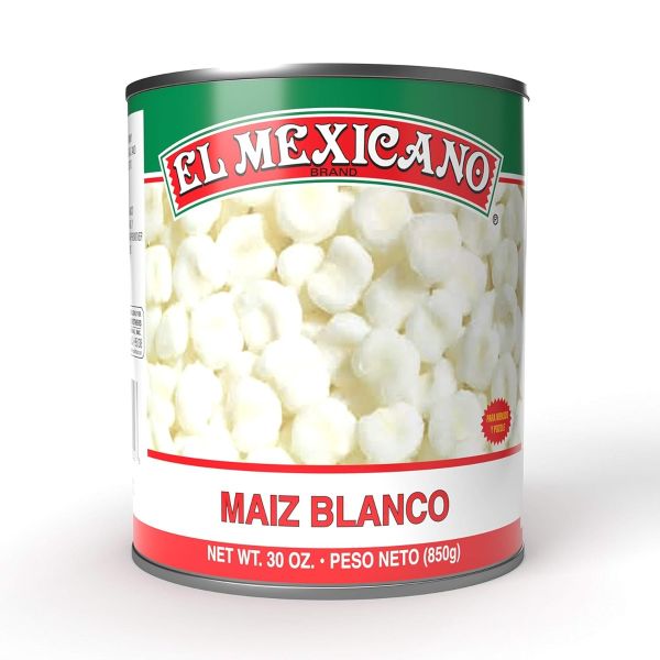 EL MEXICANO: White Hominy, 29 oz
